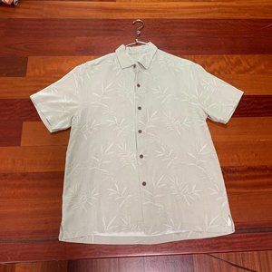 Tommy Bahama 100% silk casual button down